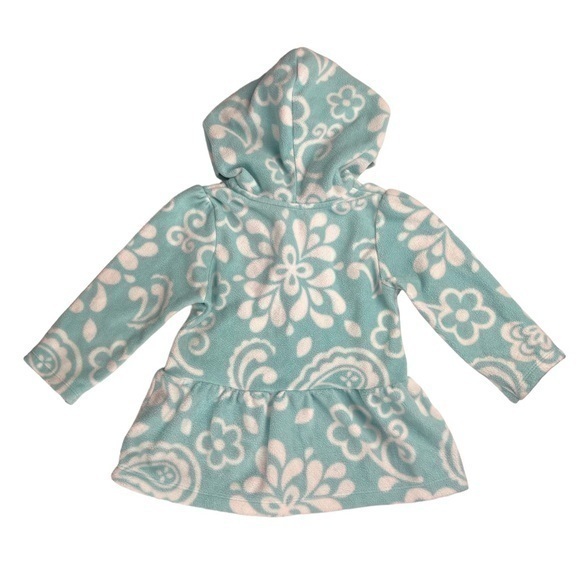 Carter's Pullover Flowy‎ Hoodie Size 18 Month Toddler Girl - Picture 2 of 5